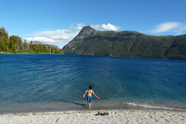 Las Playas de Bariloche -  Nadar en agua transparente