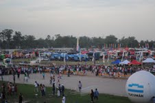 El Vivac del Dakar, instalado en el Hipódromo de la provincia deTucumán. 