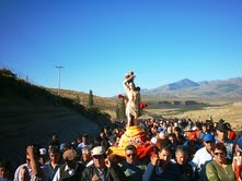 san sebastian en Las Ovejas - peregrinacion