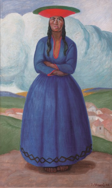 José Sabogal (Cajabamba, 1888-Lima, 1956) La mujer del Varayoc 1926 Óleo sobre tela Colección Elsa Vidal de Ausejo, Lima.