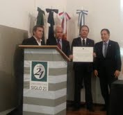 De izq. a der: Leonardo González, Enrique Meyer, Jorge Pomponio y Oscar Ghezzi. 