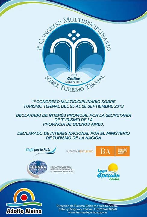 1º Congreso Multidiciplinario de Turismo Termal