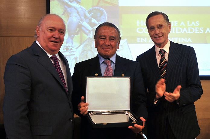 De izquierda a derecha: Tomás Sánchez Bustamante, Eduardo Eurnekian, Adalberto Rodríguez Giavarini