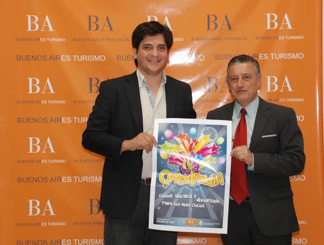 El Subsecretario de Turismo de la Provincia de Buenos Aires, Roberto Díaz, junto a Alberto Gelené, Intendente de Las Flores