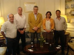  De izquierda a derecha, Antonio Roqueta, Alejandro Moroni, Roberto Brunello, Marcela Cuesta y Roberto Palais. 