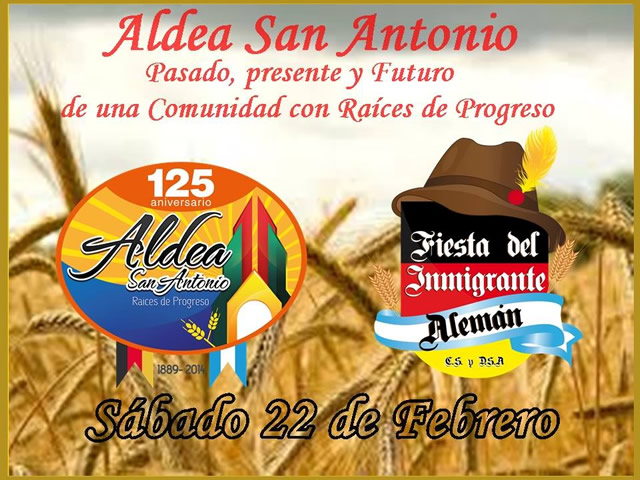 Aldea San Antonio festejará los 125 años de su fundación