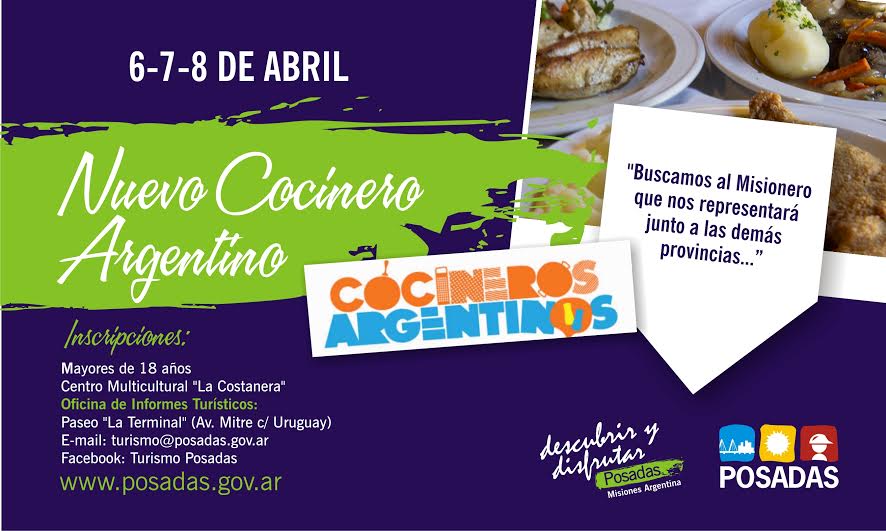 Buscan al representante misionero para concursar por el Nuevo Cocinero Argentino
