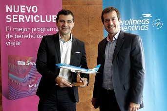 Aerolíneas e YPF firmaron convenio para sumar millas con Serviclub