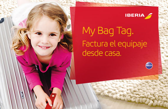 Al realizar el check-in online a través de www.iberia.com, es posible añadir el número de maletas con las que viajan e imprimir las etiquetas de facturación en una simple hoja de papel