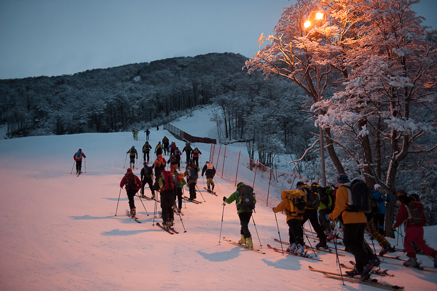Esquí de travesía Espectáculo Nocturno en Cerro Castor