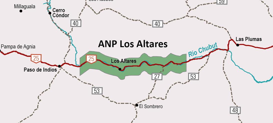 LOS ALTARES ANP MAPA