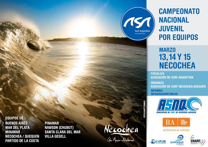 Campeonato Nacional Juvenil por Equipos de Surf #Necochea 2015
