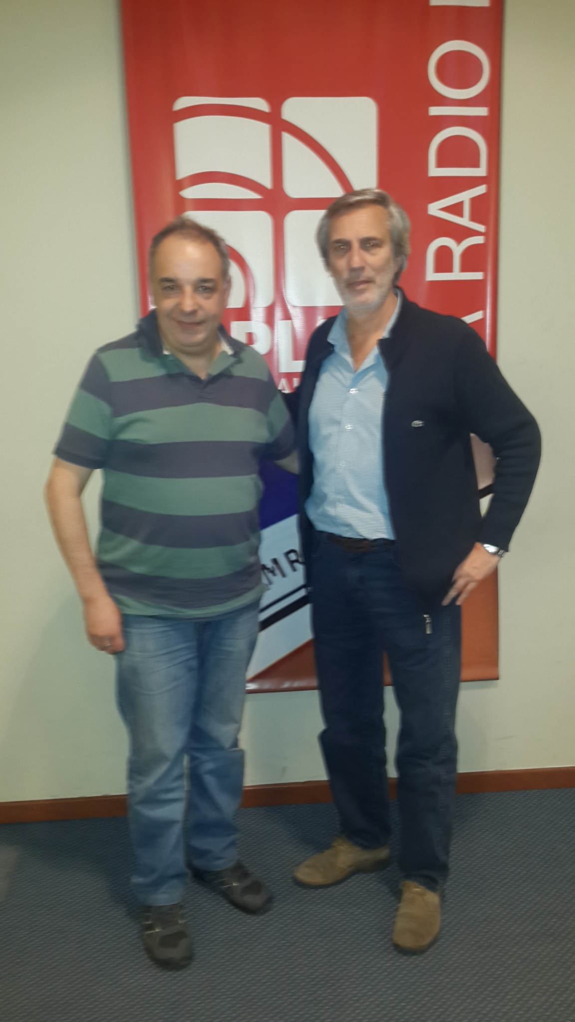 Francisco Simone junto a César Suárez en El Diario de Turismo Radio