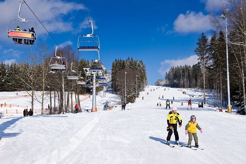 Estación de esquí en Lipno