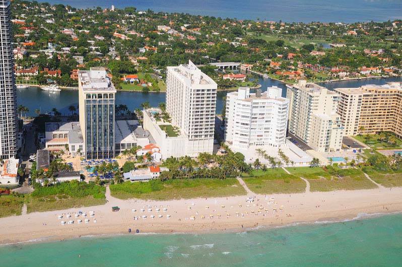 Grand Beach Hotel Aerial View