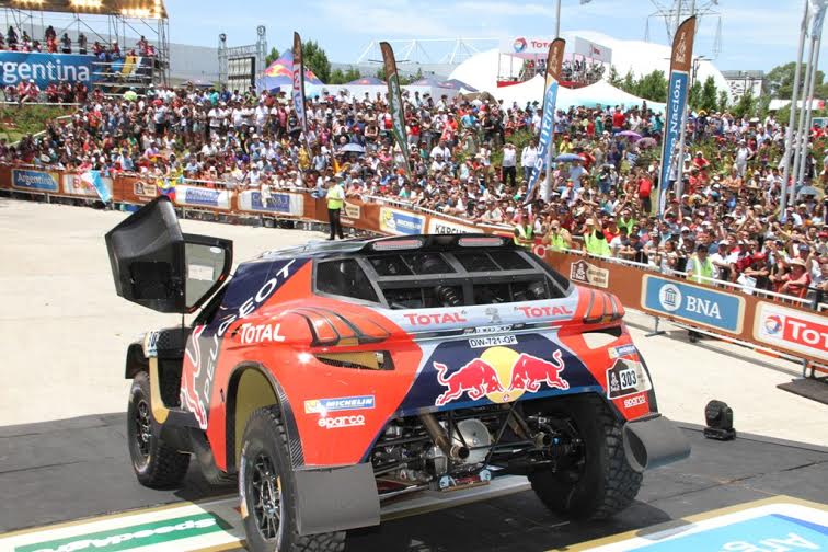 Santos en la largada del Rally Dakar 2016 4