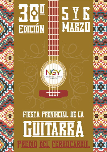 afiche 30º Fiesta Pcial de la Guitarra