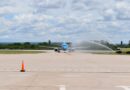 Llegó el primer vuelo regular de Aerolíneas Argentinas al Aeropuerto Valle del Conlara