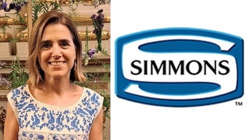 Betina D’Alesio difunde información sobre productos y novedades de Simmons Argentina