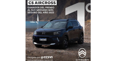 El Citroën C5 Aircross elegido el Auto Más Seguro entre los SUV Medianos en los premios Crash Test